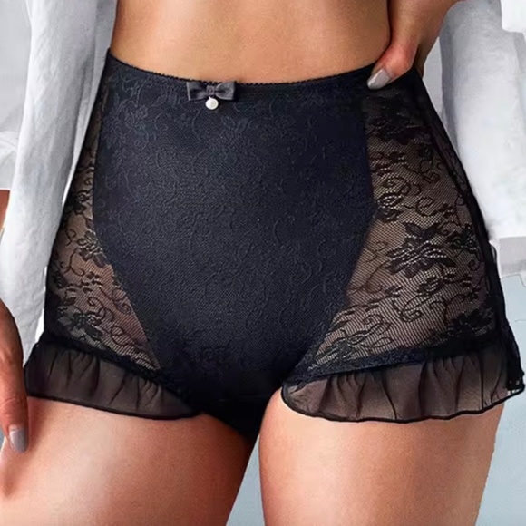 Black  Lace Panties. High waist pin up Panties. - Picture 1 of 10